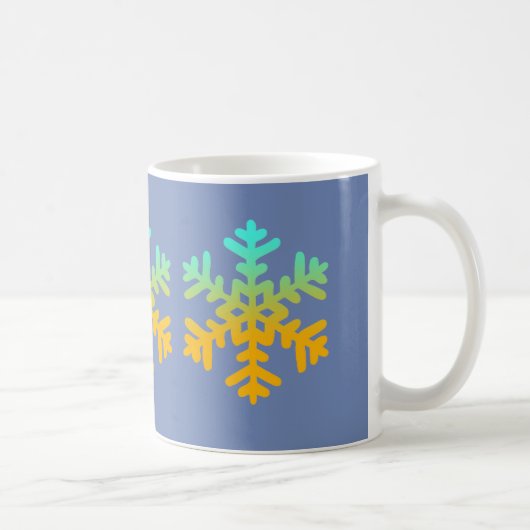 Snowflakes Blue Mug (Droite)