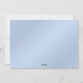 Snowflakes Blue Ribbon Carte de Noël (Dos)