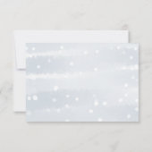 Snowflakes Boy Baby shower Conseils Cartes (Dos)