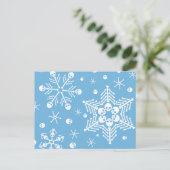 Snowflakes Briefkaart (Staand voorkant)