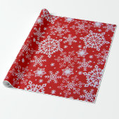 Snowflakes Cadeaupapier (Uitgerold)