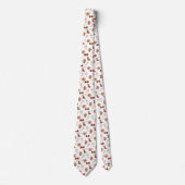 Snowflakes Candy Cane-kerstpatroon Stropdas (Voorkant)