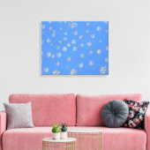 SNOWFLAKES CANVAS AFDRUK (Insitu (Woonkamer))