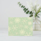 Snowflakes, carte postale (Debout devant)