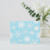 Snowflakes, carte postale (Debout devant)