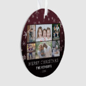 Snowflakes Christmas Family 6 Photo Collage (devant)