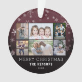 Snowflakes Christmas Family 6 Photo Collage (devant)