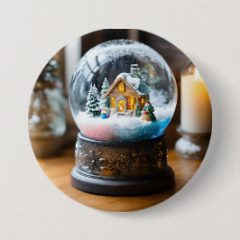 SnowFlakes Cool Button_ Stijl altijd zoals ik Ronde Button 7,6 Cm
