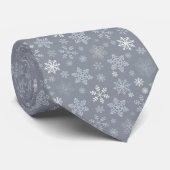 Snowflakes Cravate homme (Roulé)