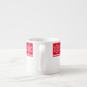 Snowflakes de Noël Espresso Mug (Dos)
