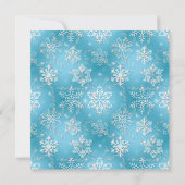 Snowflakes de Noël invitation (Dos)