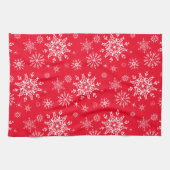 Snowflakes de Noël Serviette de cuisine (Horizontal)
