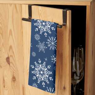 Snowflakes de Noël Serviette de cuisine