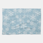 Snowflakes de vacances Serviette de cuisine (Horizontal)