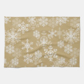 Snowflakes de vacances Serviette de cuisine (Horizontal)