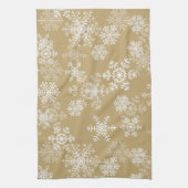 Snowflakes de vacances Serviette de cuisine (Vertical)