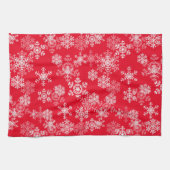 Snowflakes de vacances Serviette de cuisine (Horizontal)