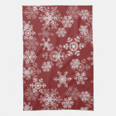 Snowflakes de vacances Serviette de cuisine (Vertical)