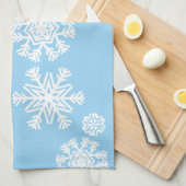 Snowflakes de vacances Serviette de cuisine (Quart Plié)