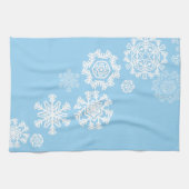Snowflakes de vacances Serviette de cuisine (Horizontal)