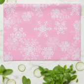 Snowflakes de vacances Serviette de cuisine (Plié)