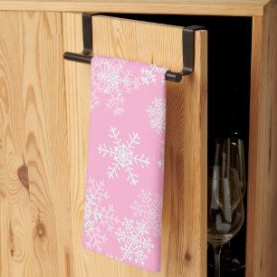 Snowflakes de vacances Serviette de cuisine
