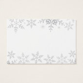 Snowflakes d'hiver Baby shower Devinez combien de  (Dos)