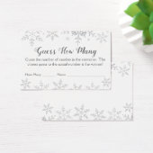 Snowflakes d'hiver Baby shower Devinez combien de  (Bureau)