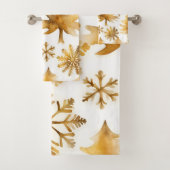 Snowflakes dorés et Gold Holiday Trees (En situation)