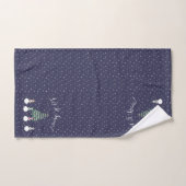 Snowflakes en Snowmen Bad Handdoek (Handdoek)