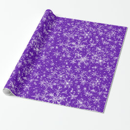 Snowflakes en spaarpjes naadloos patroon cadeaupapier