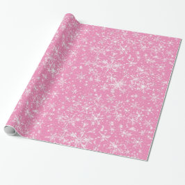 Snowflakes en spaarpjes naadloos patroon cadeaupapier