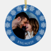 Snowflakes Engaged Ornament (Voorkant)
