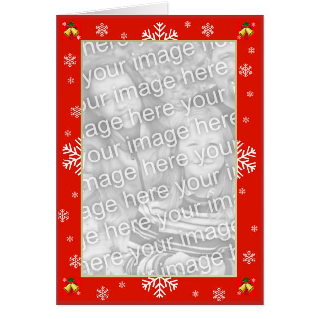 Snowflakes et cloches de Noël personnalisés (Devant)