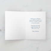 Snowflakes et Stripes Niece Joyeuse carte de Noël (Intérieur)