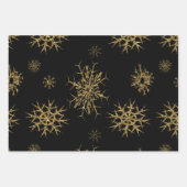 Snowflakes Festive Holiday Inpakpapier Vel (Voorkant 2)
