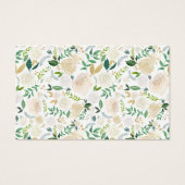 Snowflakes Floral Gold Baby shower Diaper Raffin (Dos)