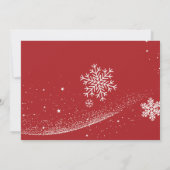 Snowflakes Flurries Holiday Moving Faire-part (Dos)