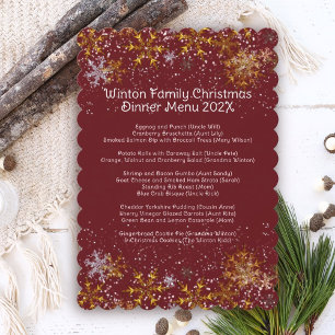 Snowflakes Flyer voor kerstfeestjes Kaart