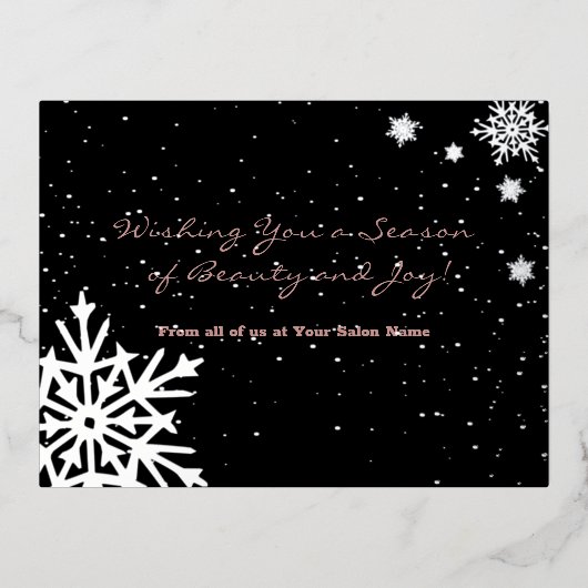 Snowflakes Foil Accessoires Sky de vacances hiver (Recto)