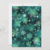  Snowflakes Foto Sjabloon Green ID846 (Achterkant)