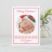 Snowflakes Foto van Merry Kerstmis (Staand voorkant)