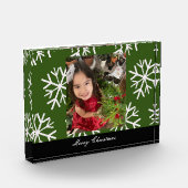 Snowflakes-fotoscript voor Merry Kerstmis Fotoblokken (Links)