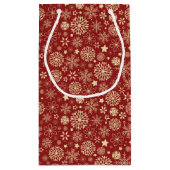 Snowflakes Gift Bag Klein Cadeauzakje (Achterkant)