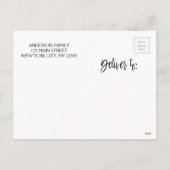 Snowflakes Gold Foil Carte photo (Dos)