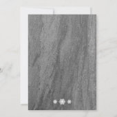 Snowflakes & Granite Corporate Holiday Uitnodiging (Achterkant)