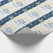 Snowflakes Happy Hanukkah Wrapping Paper Cadeaupapier (Hoek)