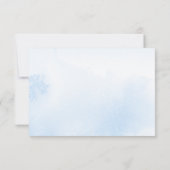 Snowflakes hiver Baby Boy Shower Conseils Cartes (Dos)