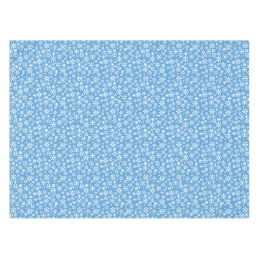 Snowflakes hiver Nappe de coton, 52"x70" (Devant (Horizontal))