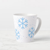 Snowflakes Holiday Latte Mok (Rechterhoek)